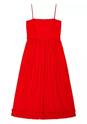 GANNI midi dress - Red