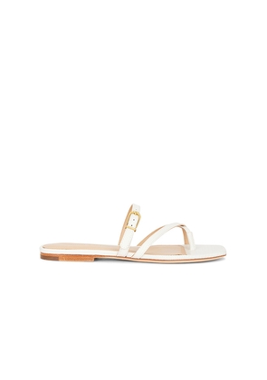 Veronica Beard Marthe Sandal in White. Size 6. Also in 7, 7.5.