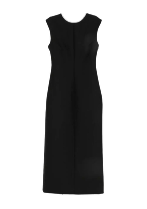 Róhe collar-embellished midi dress - Black