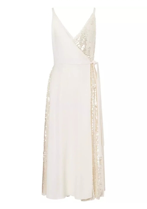 Philosophy Di Lorenzo Serafini sequinned wrap dress - Neutrals