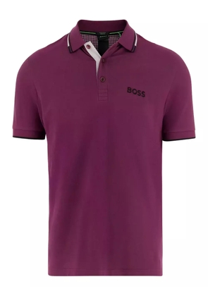 BOSS embroidered-detail polo shirt - Pink