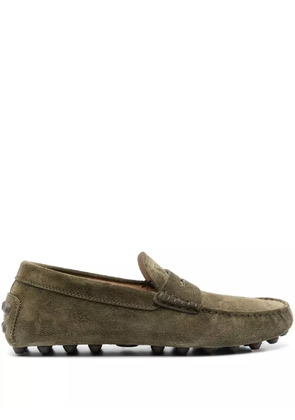 Tod's Gommino suede driving loafers - Green