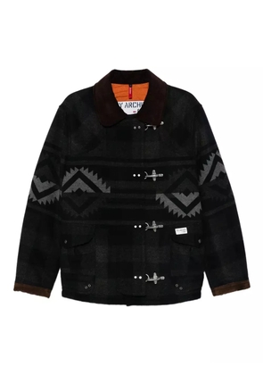 Fay 4-Ganci Yateh patterned coat - Blue