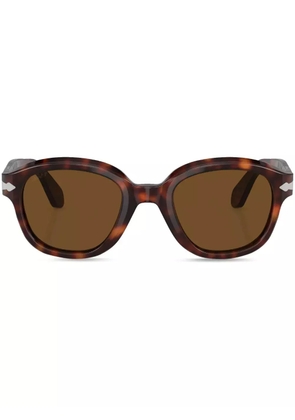 Persol tortoiseshell effect round frame sunglasses - Brown