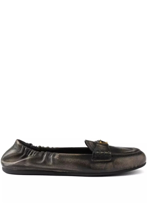 Prada leather loafers - Black