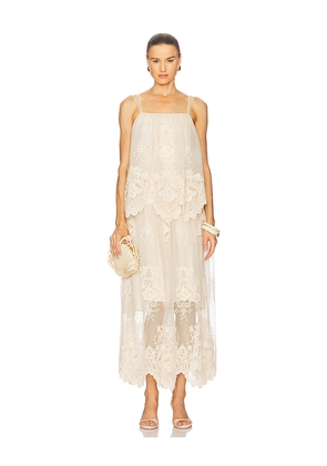 Zimmermann Lace Dress in Cream. Size 0/XS. Also in 2/M, 3/L.