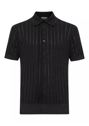 TOM FORD cotton polo shirt - Black