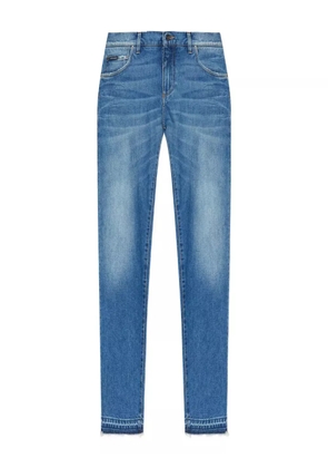 Dolce & Gabbana frayed-hem jeans - Blue