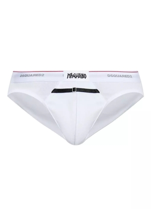 DSQUARED2 x Magliano buckle-detail briefs - White