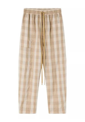 Lee Mathews Lyle checked trousers - Neutrals