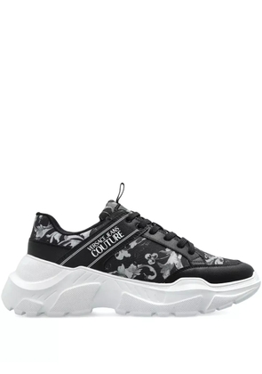 Versace Jeans Couture baroque-print sneakers - Black