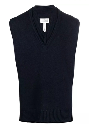 Maison Margiela V-neck layered vest - Blue