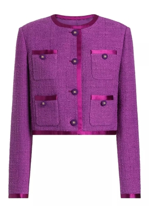 Dolce & Gabbana DNA Rachel tweed single-breasted jacket - Purple