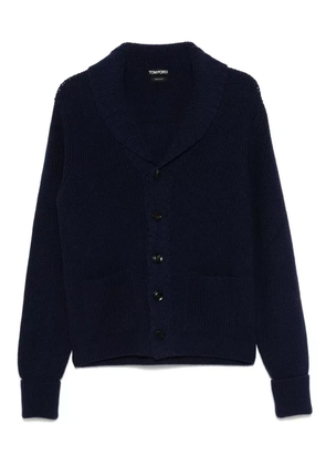 TOM FORD cashmere cardigan - HB745 MIDNIGHT BLUE