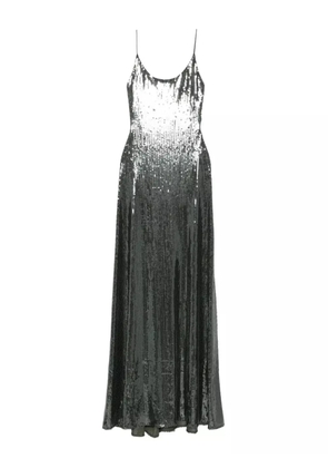 Alex Perry sequin-embellished slip maxi dress - Green