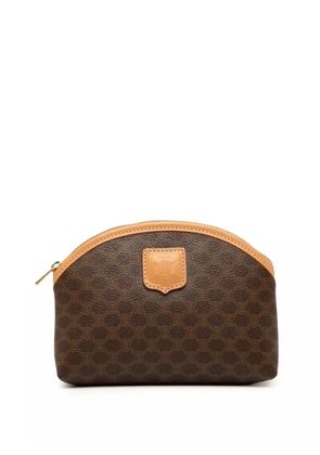 Celine Pre-Owned 2015 Macadam Coated Canvas pouch - Brown
