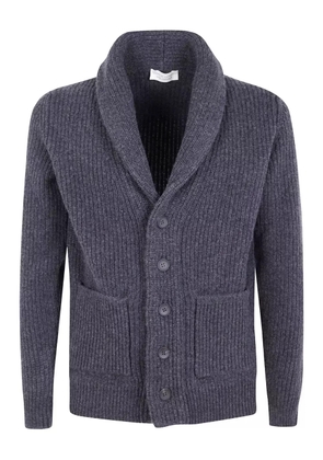 Filippo De Laurentiis shawl-collar pocket cardigan - Grey