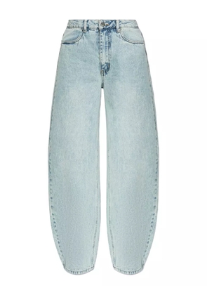 Gestuz logo-patch jeans - Blue