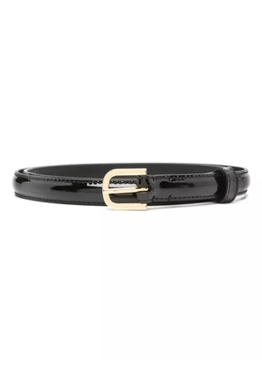 TOTEME thin patent-leather belt - Black