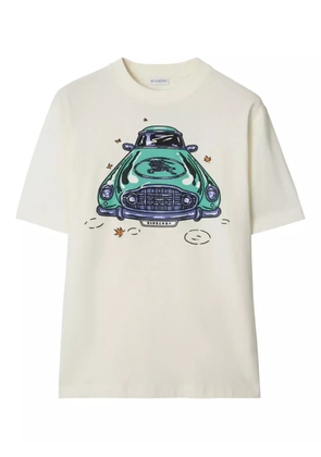 Burberry car-print cotton t-shirt - Neutrals