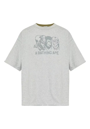 A BATHING APE® Double Face cotton T-shirt - Grey