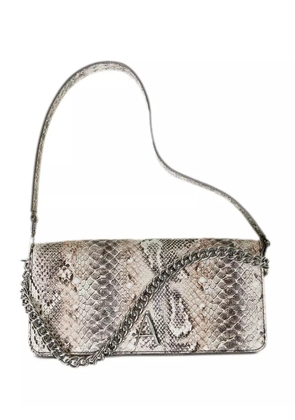 TWINSET snakeskin-print crossbody bag - Neutrals