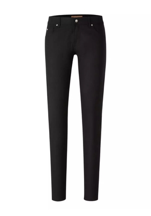 Marco Pescarolo logo-patch jeans - Black