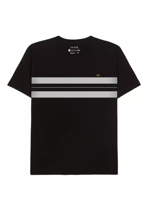 Osklen stripe-detail crew-neck T-shirt - Black