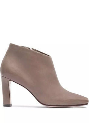 Bernardo 80mm Garda square-toe boots - Neutrals