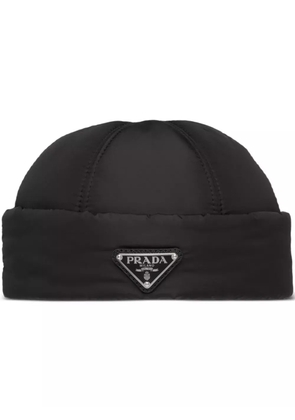 Prada Re-Nylon padded beanie - Black