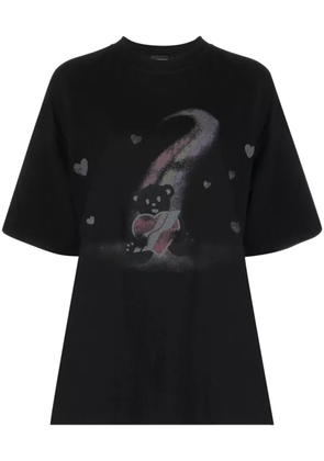 We11done Teddy Bear graphic-print T-shirt - Black