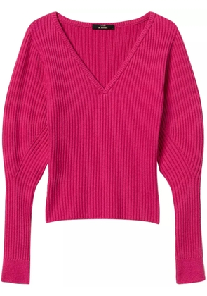 TWINSET fitted rib-knit jumper - Pink