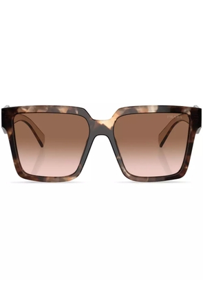 Prada Eyewear tortoiseshell-frame gradient sunglasses - Green