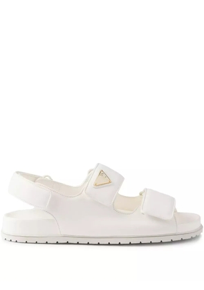 Prada leather sandals - White