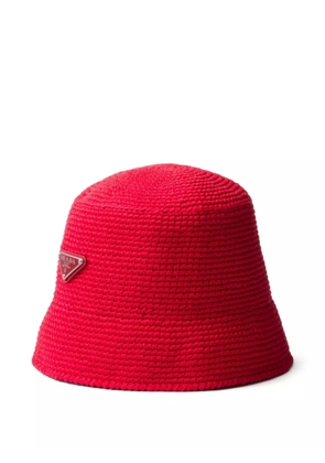 Prada crocheted bucket hat - Red