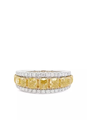 HYT Jewelry 18K white and yellow gold diamond ring - Silver