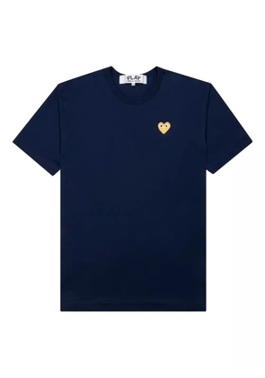 Comme Des Garçons Play logo-patch cotton T-shirt - Blue