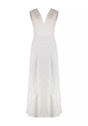 Kristina Ti V-neck dress - White