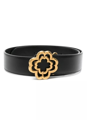 Maje Clover leather belt - Black