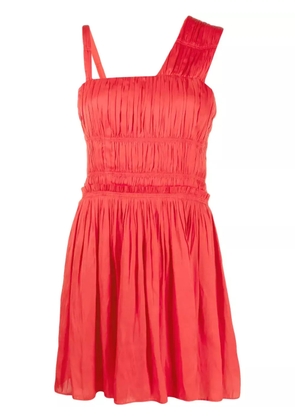 Zadig&Voltaire Roselie satin pleated dress - Red