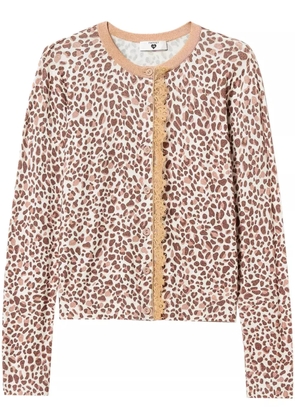 TWINSET leopard-print cardigan - Neutrals