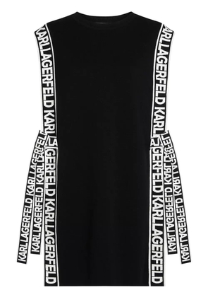 Karl Lagerfeld logo knitted vest - Black