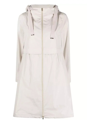 Herno zip-fastening hooded jacket - White