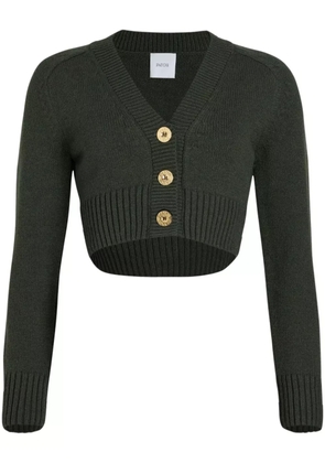 Patou cropped cardigan - Green