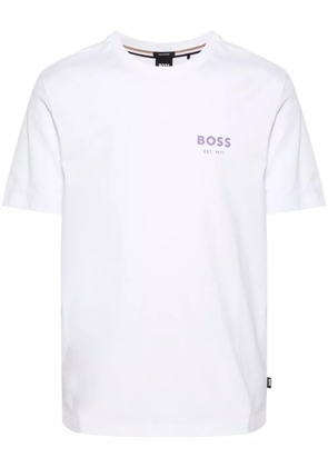 BOSS rubber logo cotton T-shirt - White