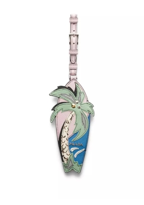 Prada palm tree name tag - Pink