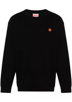 Kenzo Boke Flower-appliqué jumper - Black