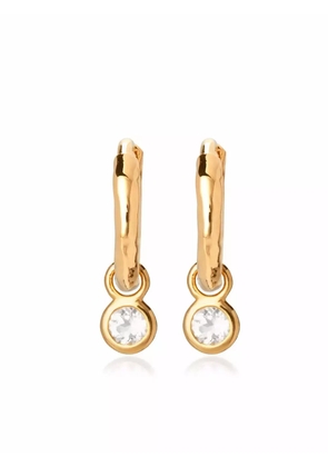 Monica Vinader mini gem huggie earrings - Gold