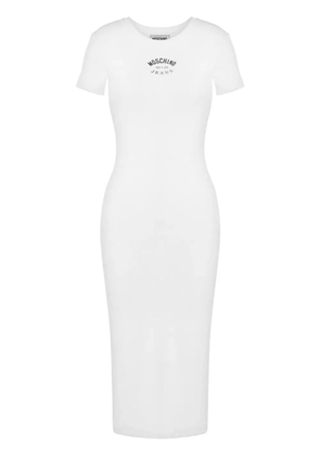 MOSCHINO JEANS printed midi dress - White