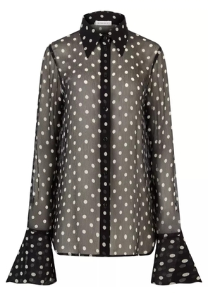 Nina Ricci bell-cuffs shirt - Black